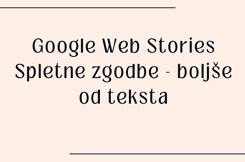 Google WebStories